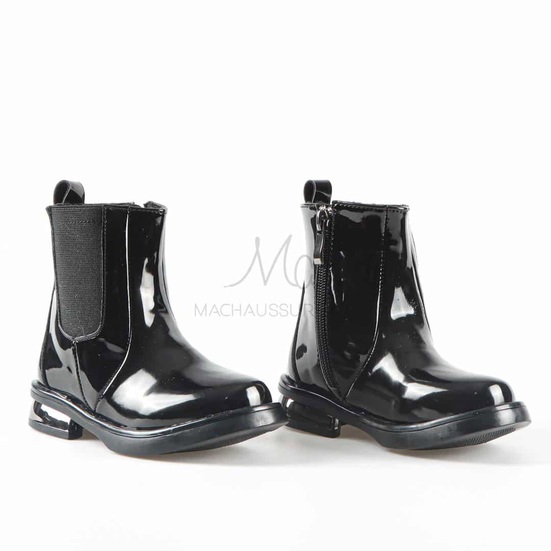Ursula - Bottines Fille en Noir.