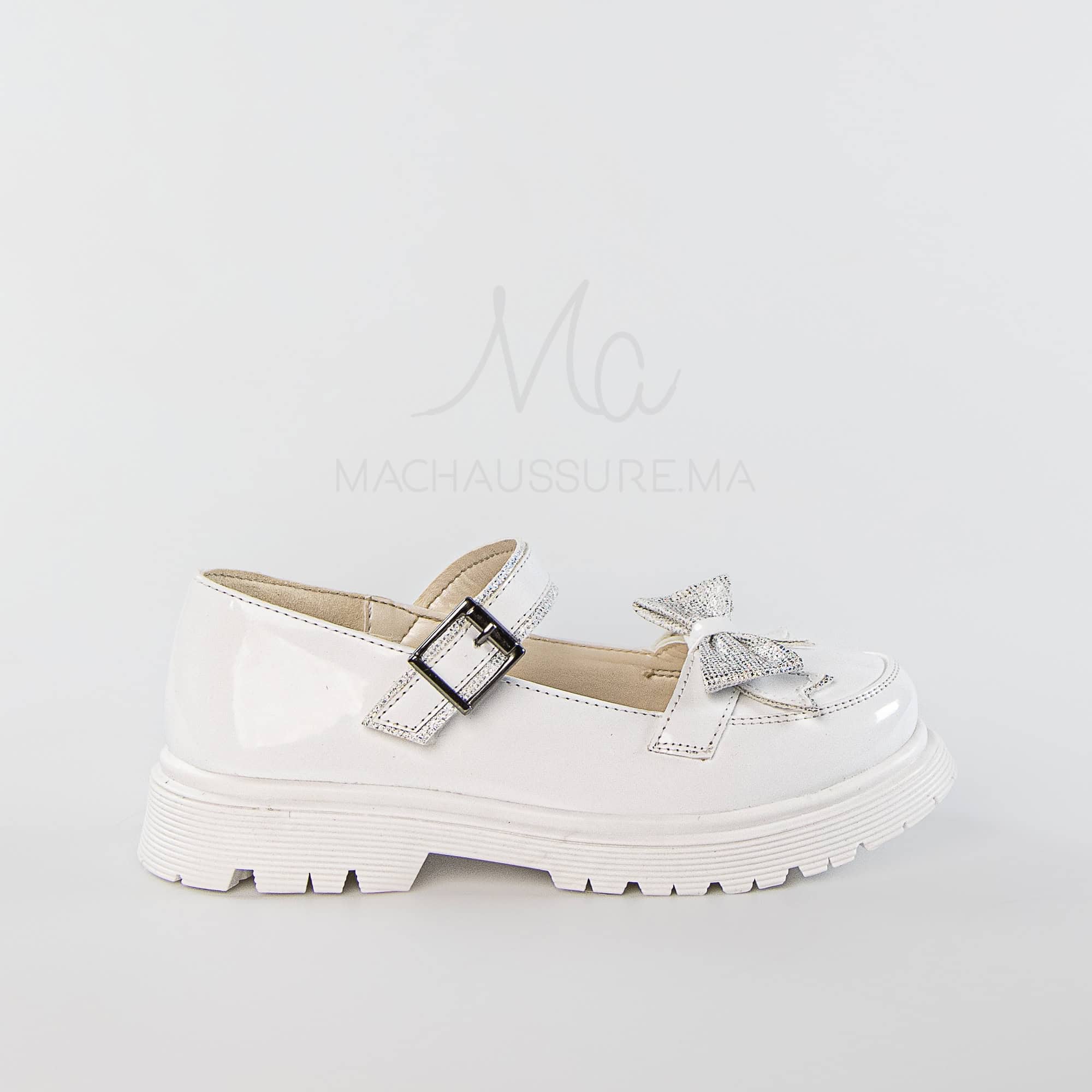 Cocon – Ballerines Fille en Blanc.