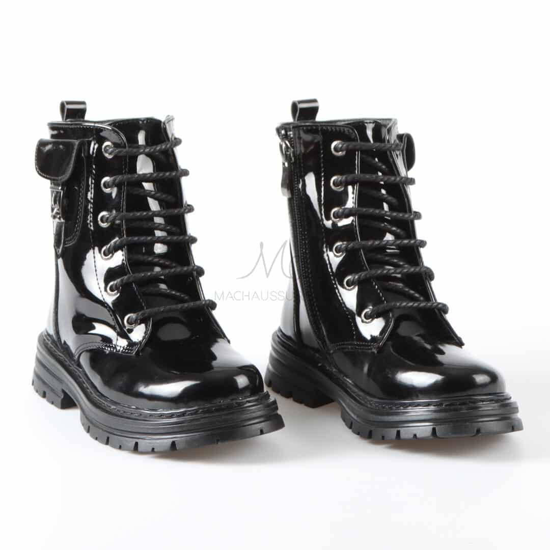 Edy- Bottines enfant en Noir.