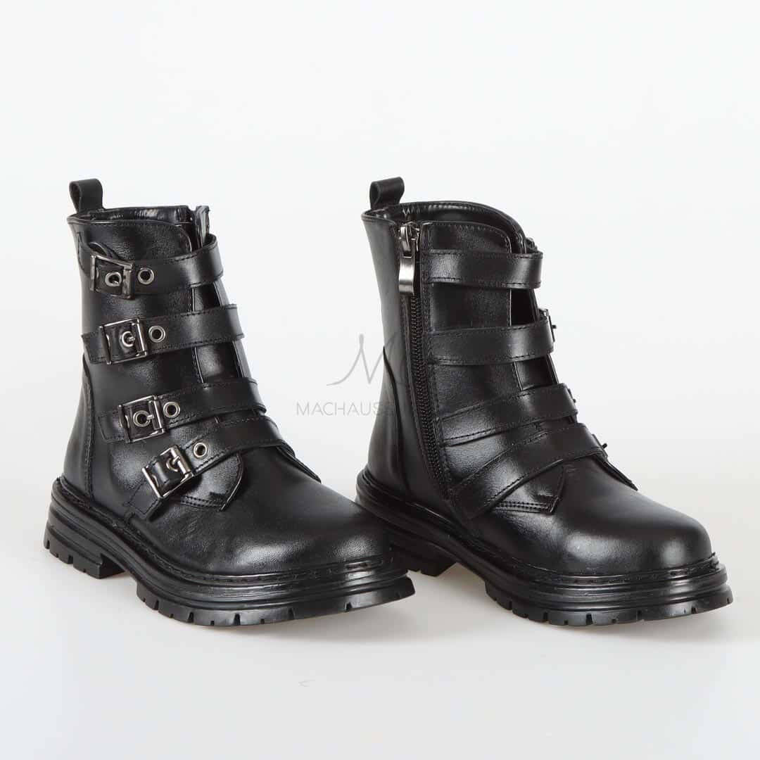 VIOLA - Bottines Enfant en Noir.