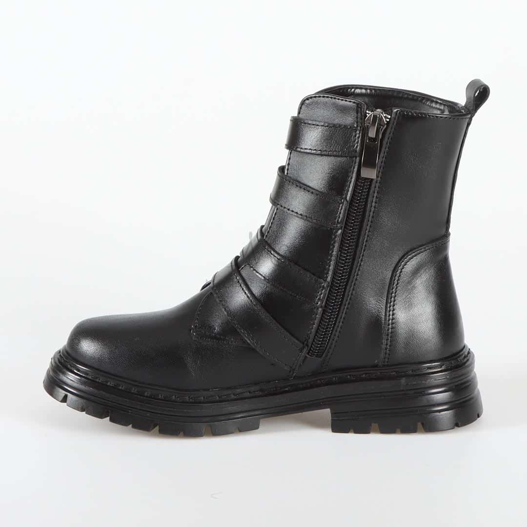 VIOLA - Bottines Enfant en Noir.