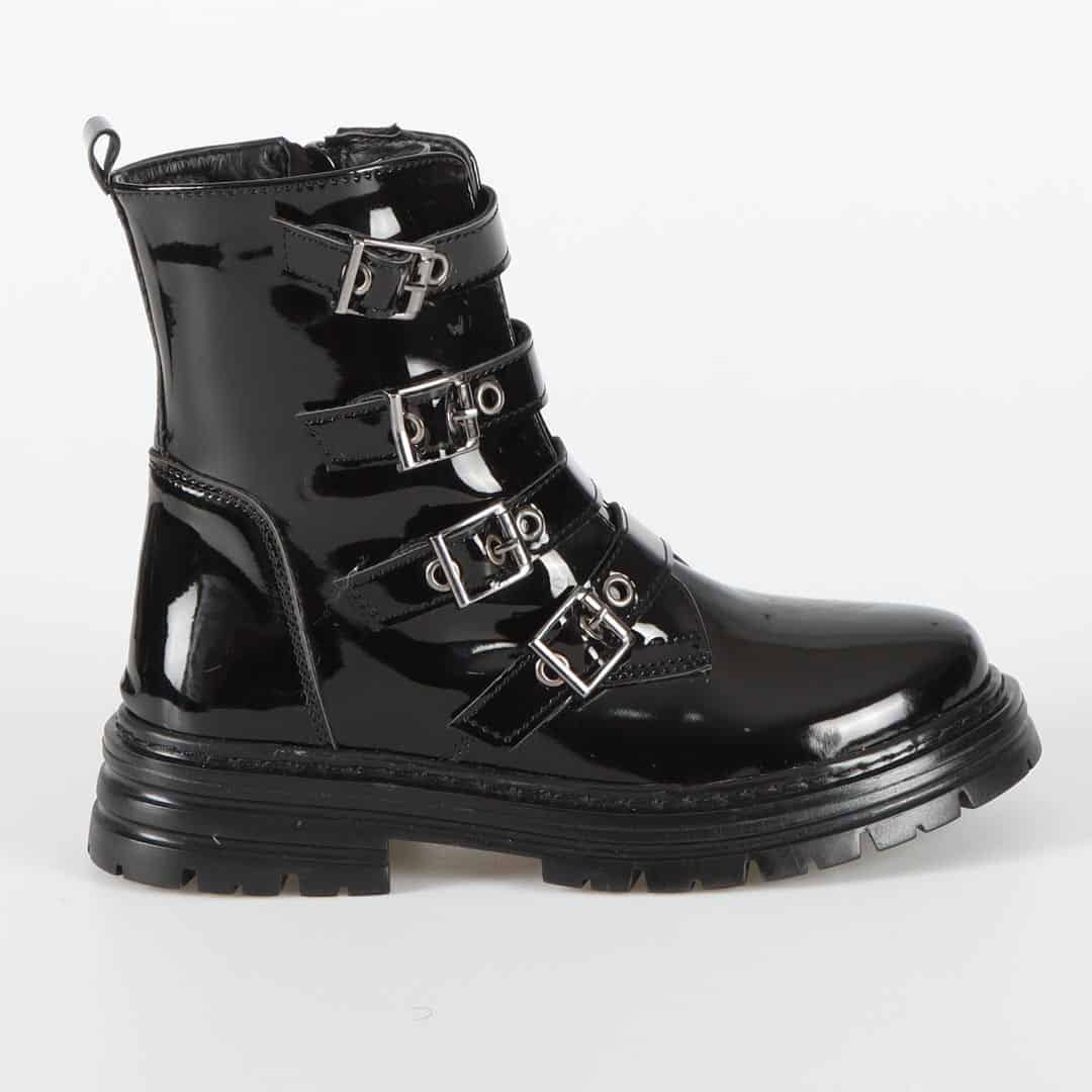 VIOLA - Bottines Enfant en Noir.
