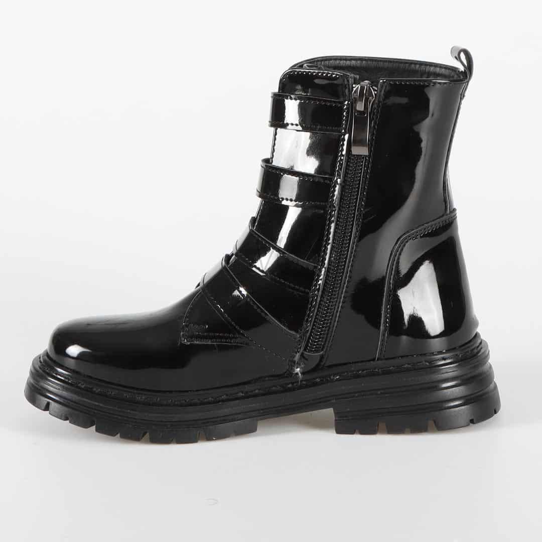 VIOLA - Bottines Enfant en Noir.