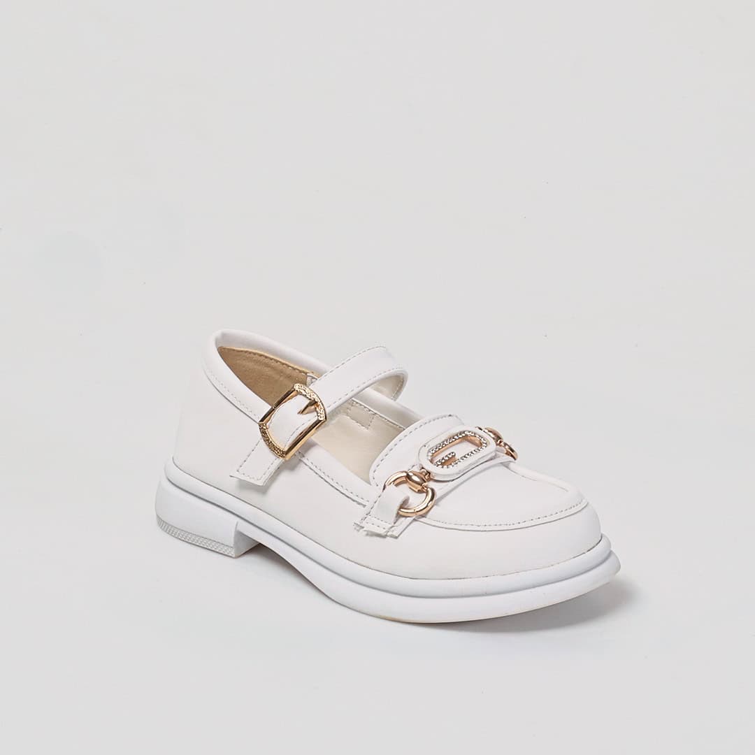 Cheery – Ballerines Enfants en Blanc.