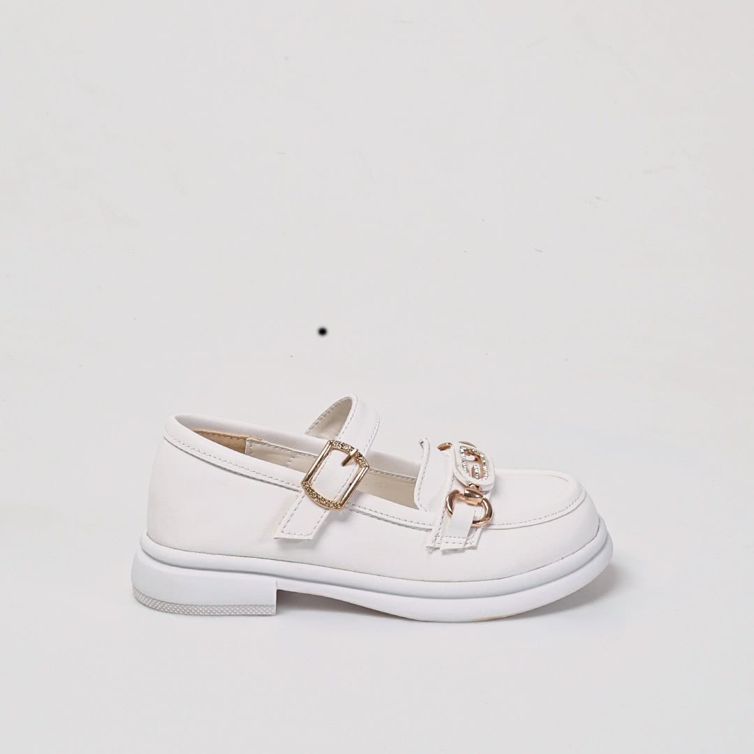 Cheery – Ballerines Enfants en Blanc.