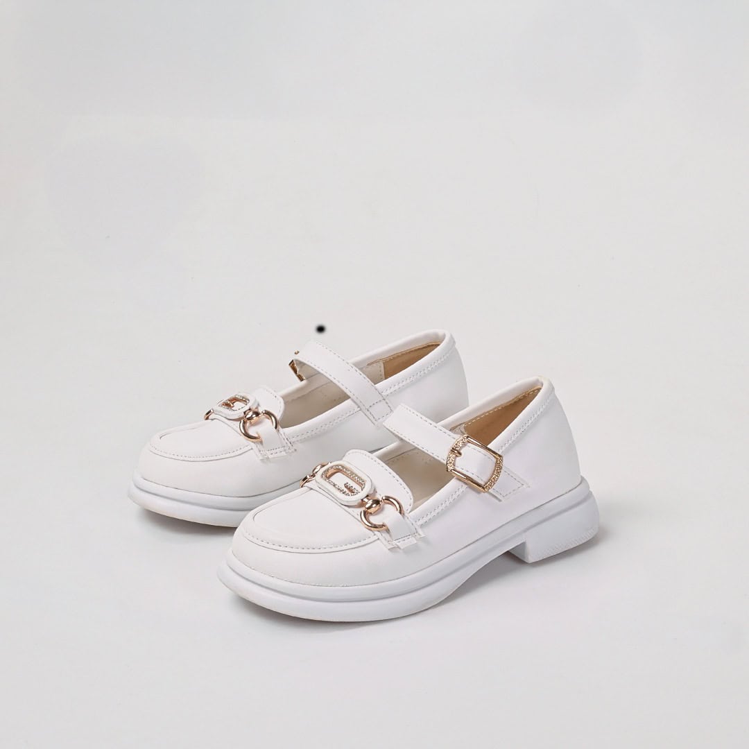 Cheery – Ballerines Enfants en Blanc.