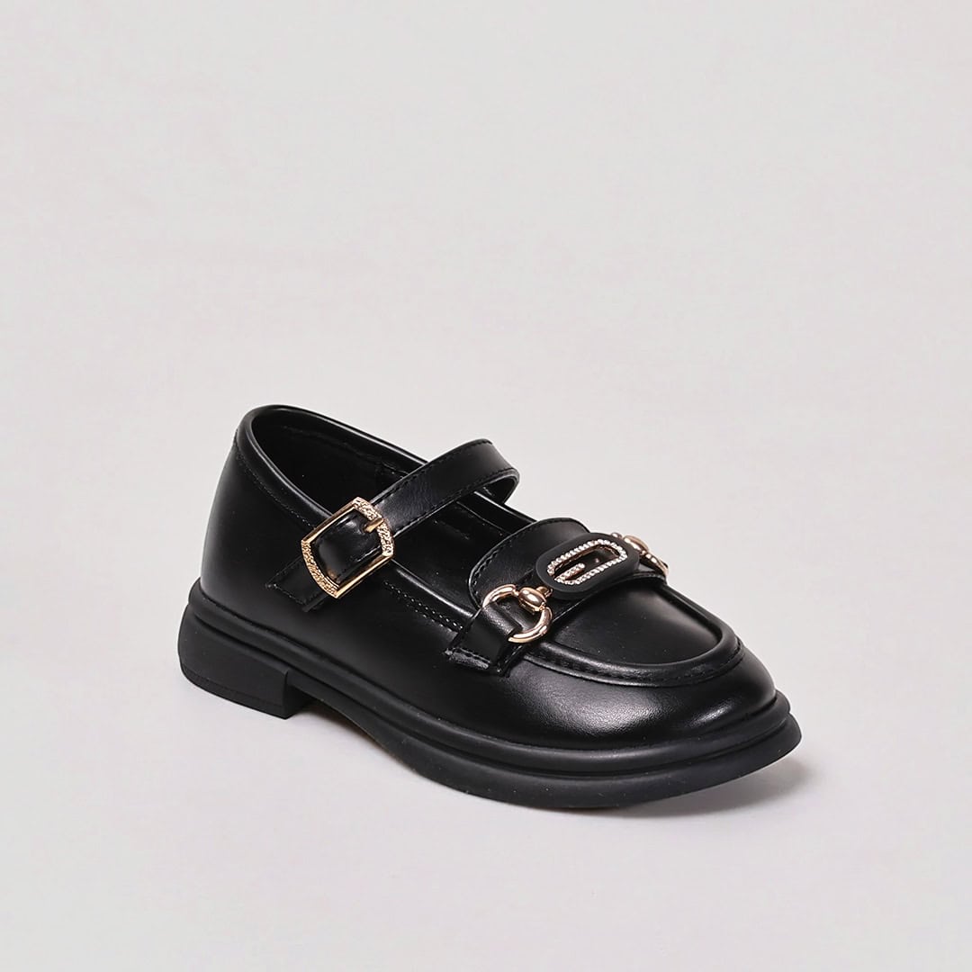 Cheery – Ballerines Enfants en Noir.