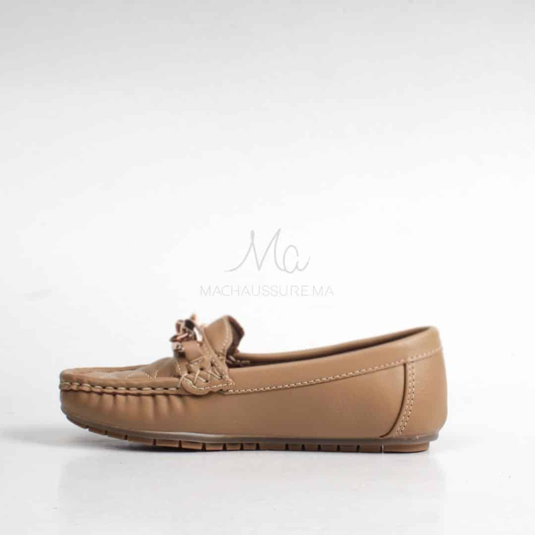 ZENDIA-Ballerines pour fille en Tabac.
