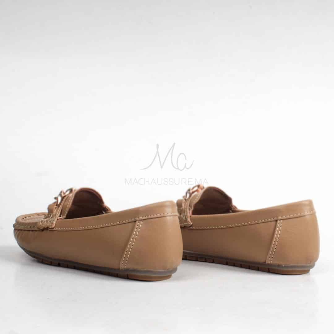 ZENDIA-Ballerines pour fille en Tabac.