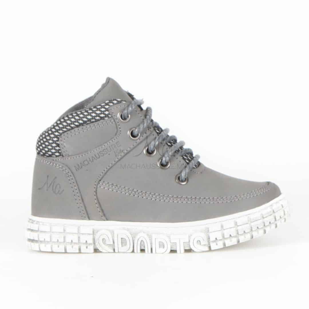 OKLAHOMA - Baskets Enfant en Gris.