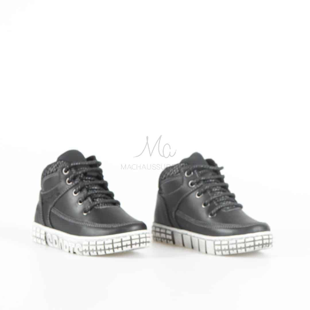 OKLAHOMA - Baskets Enfant en Noir.