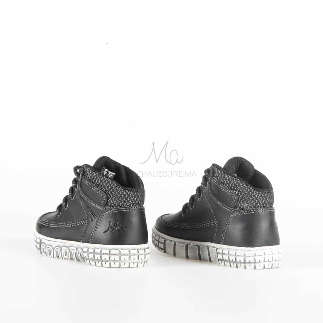 OKLAHOMA - Baskets Enfant en Noir.