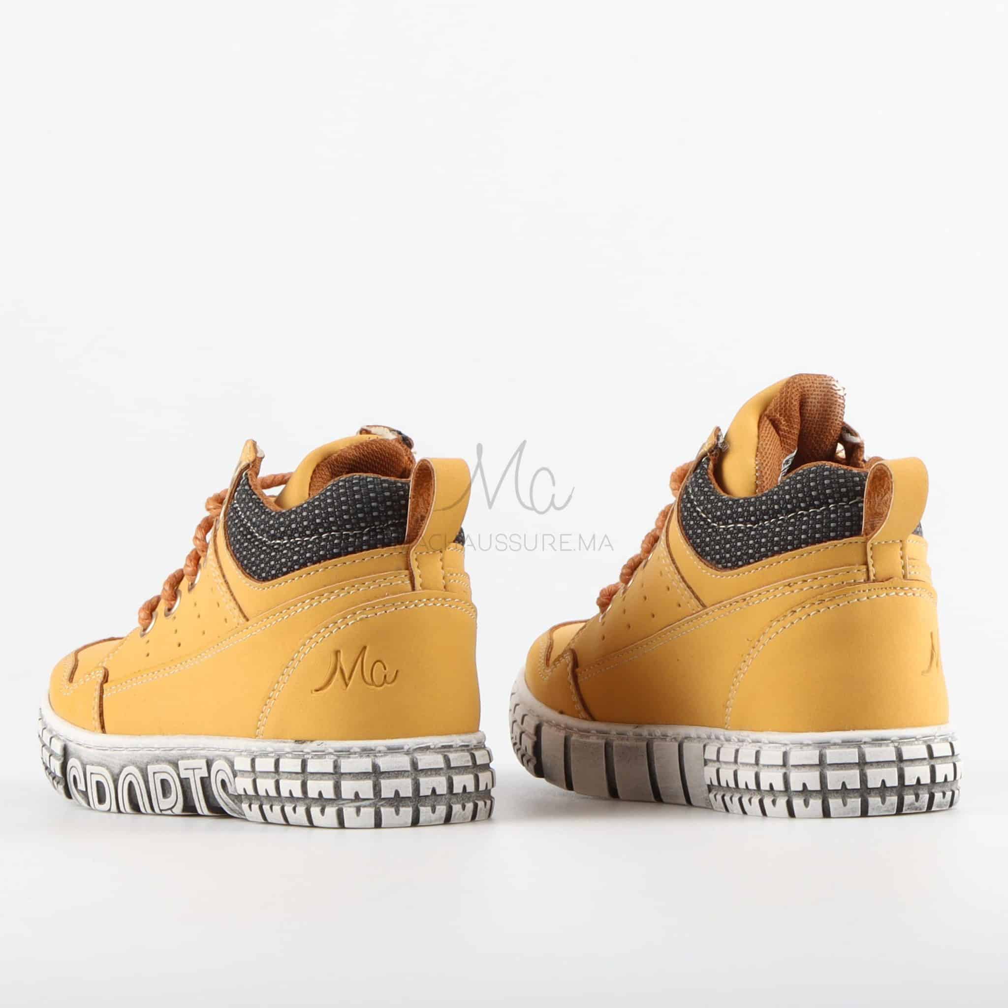 OHIO - Baskets Enfant en Moutarde.