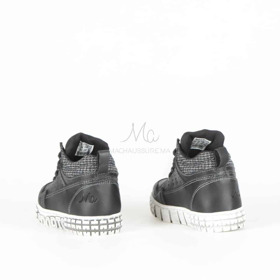 OHIO - Baskets Enfant en Noir.