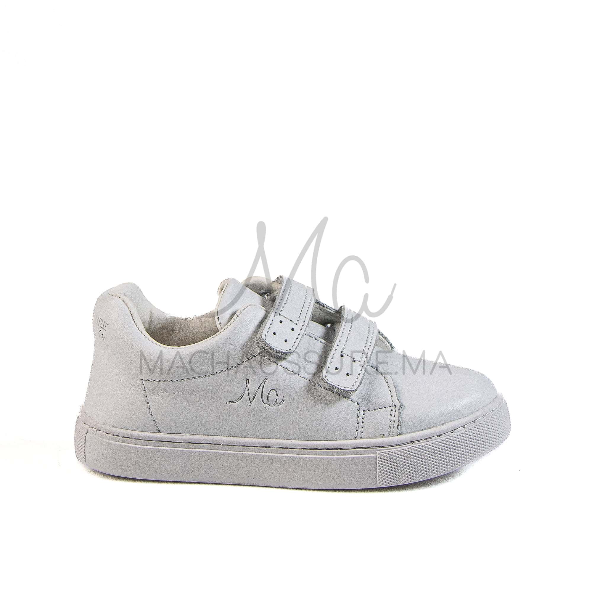 Giovanni - Baskets Enfants en Blanc.