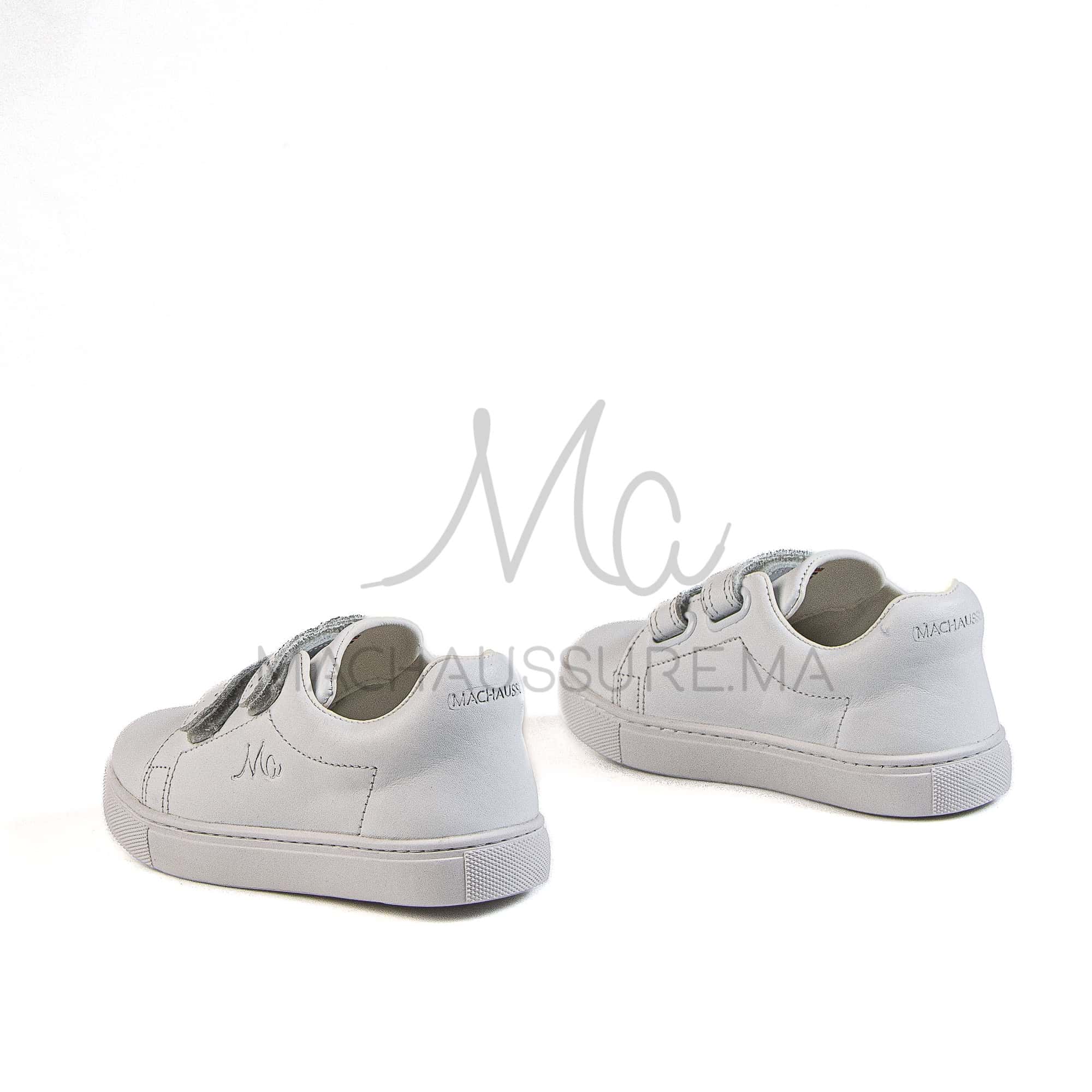 Giovanni - Baskets Enfants en Blanc.