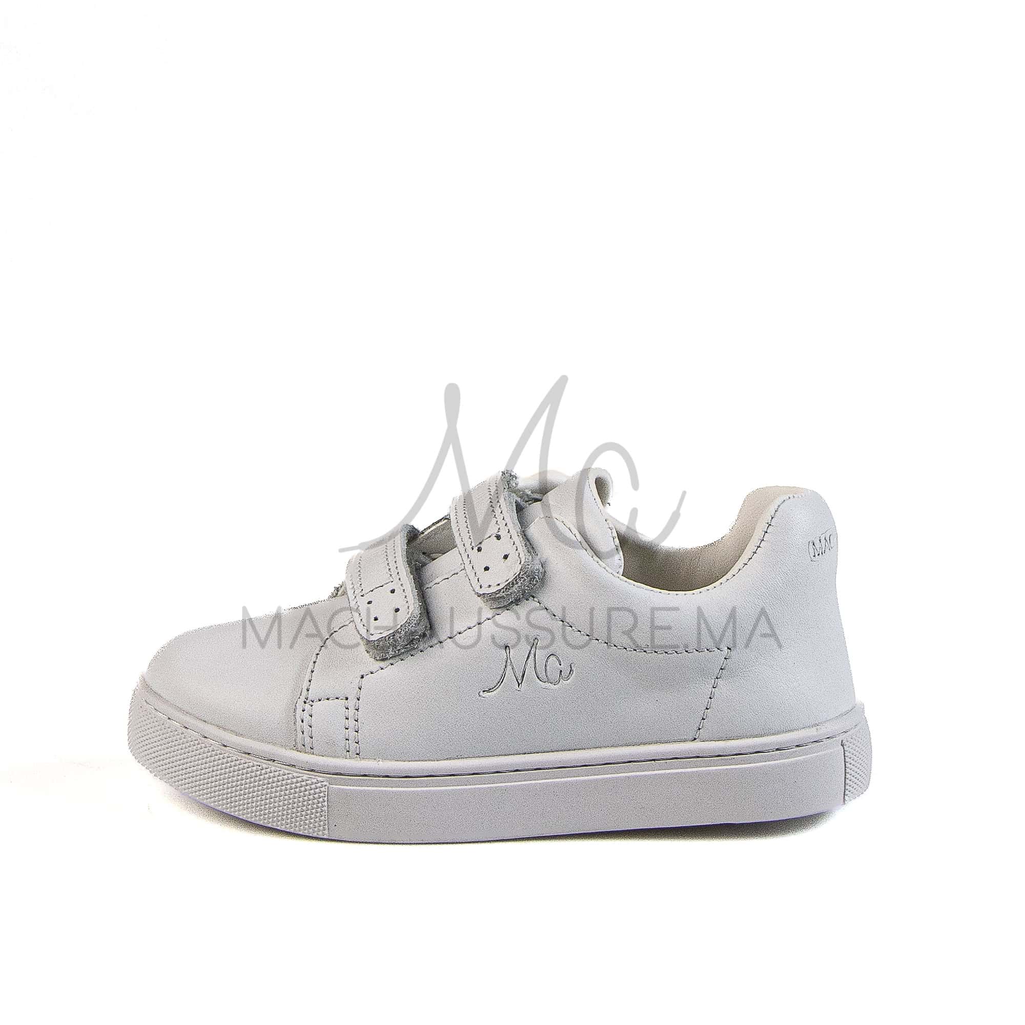 Giovanni - Baskets Enfants en Blanc.