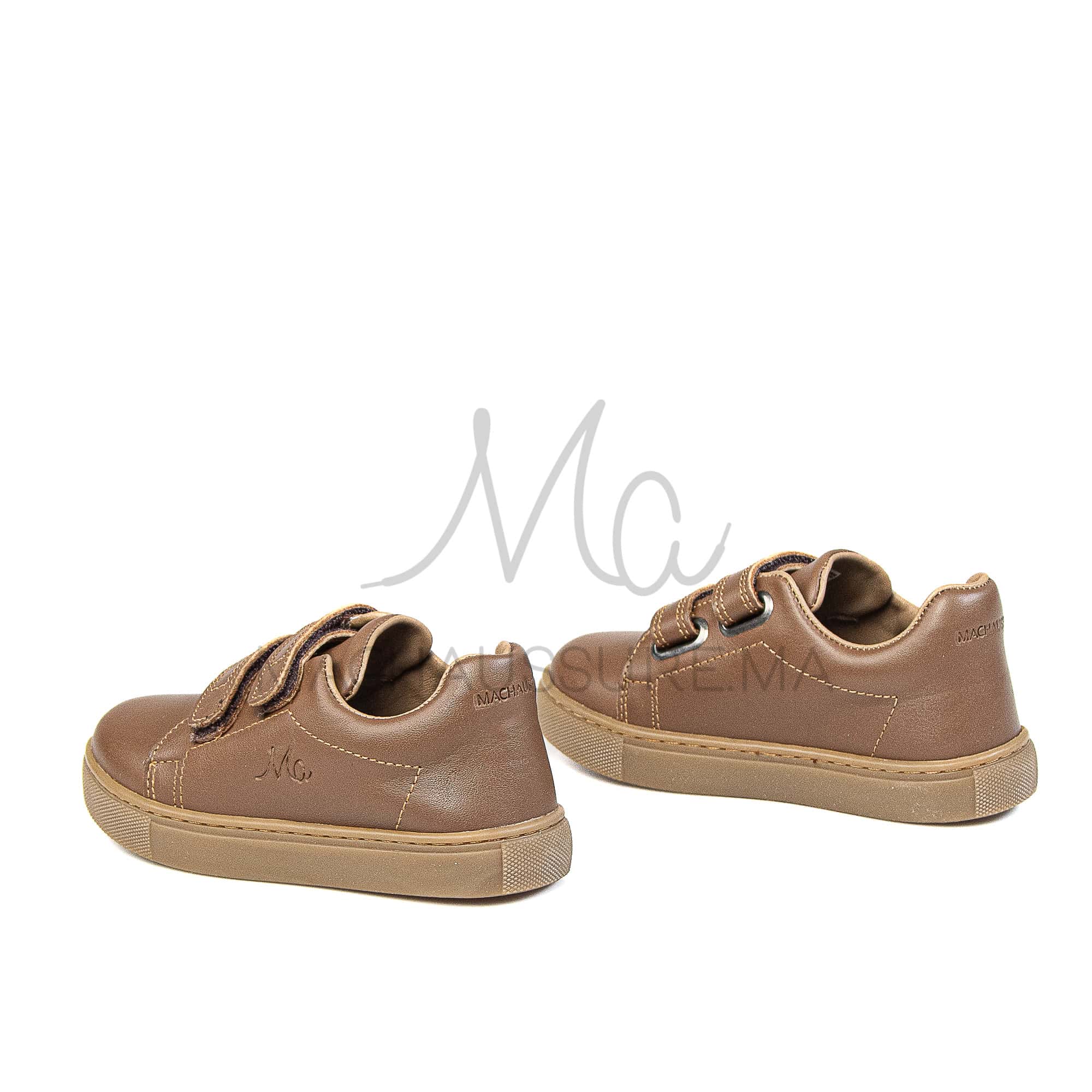 Giovanni - Baskets Enfants en Marron.