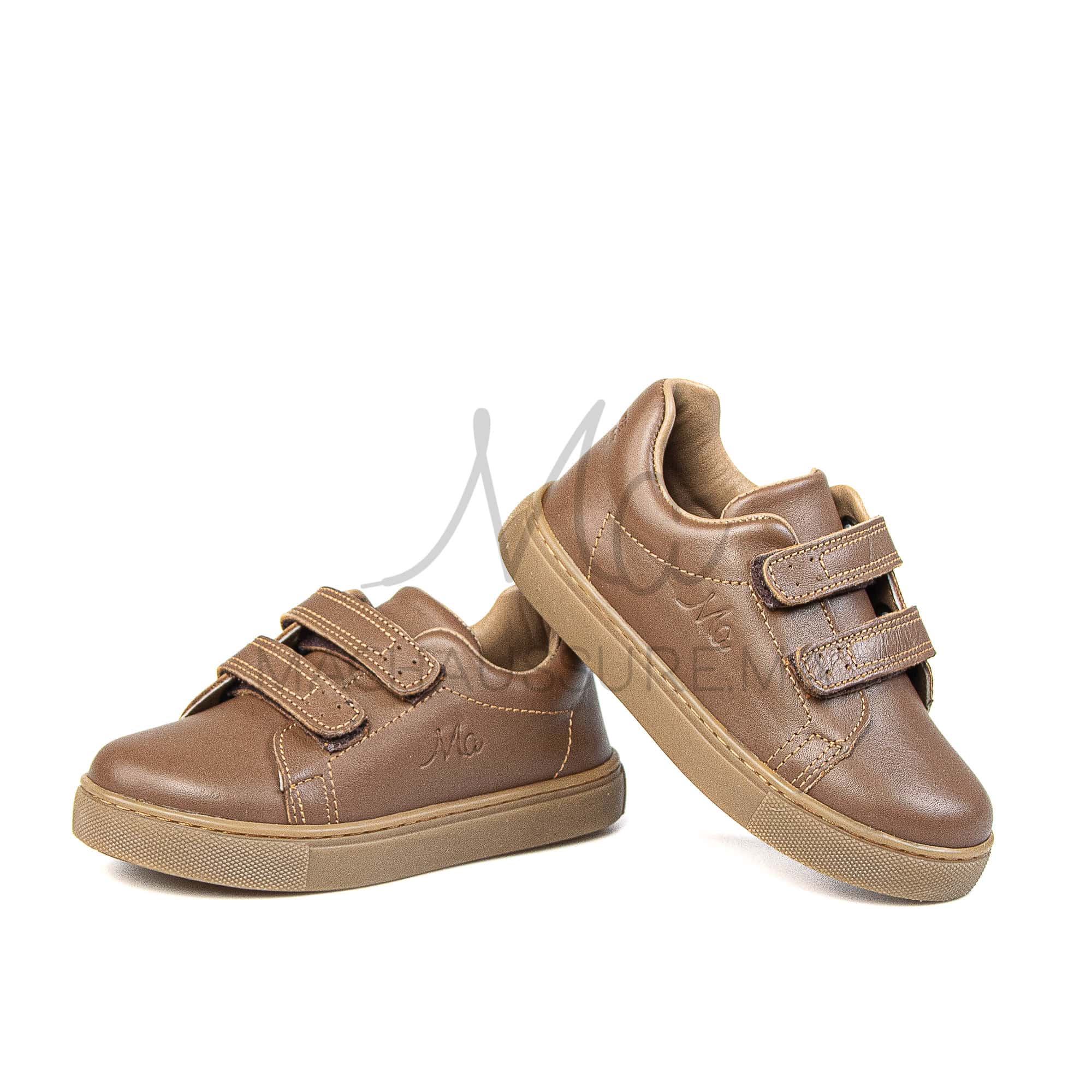 Giovanni - Baskets Enfants en Marron.