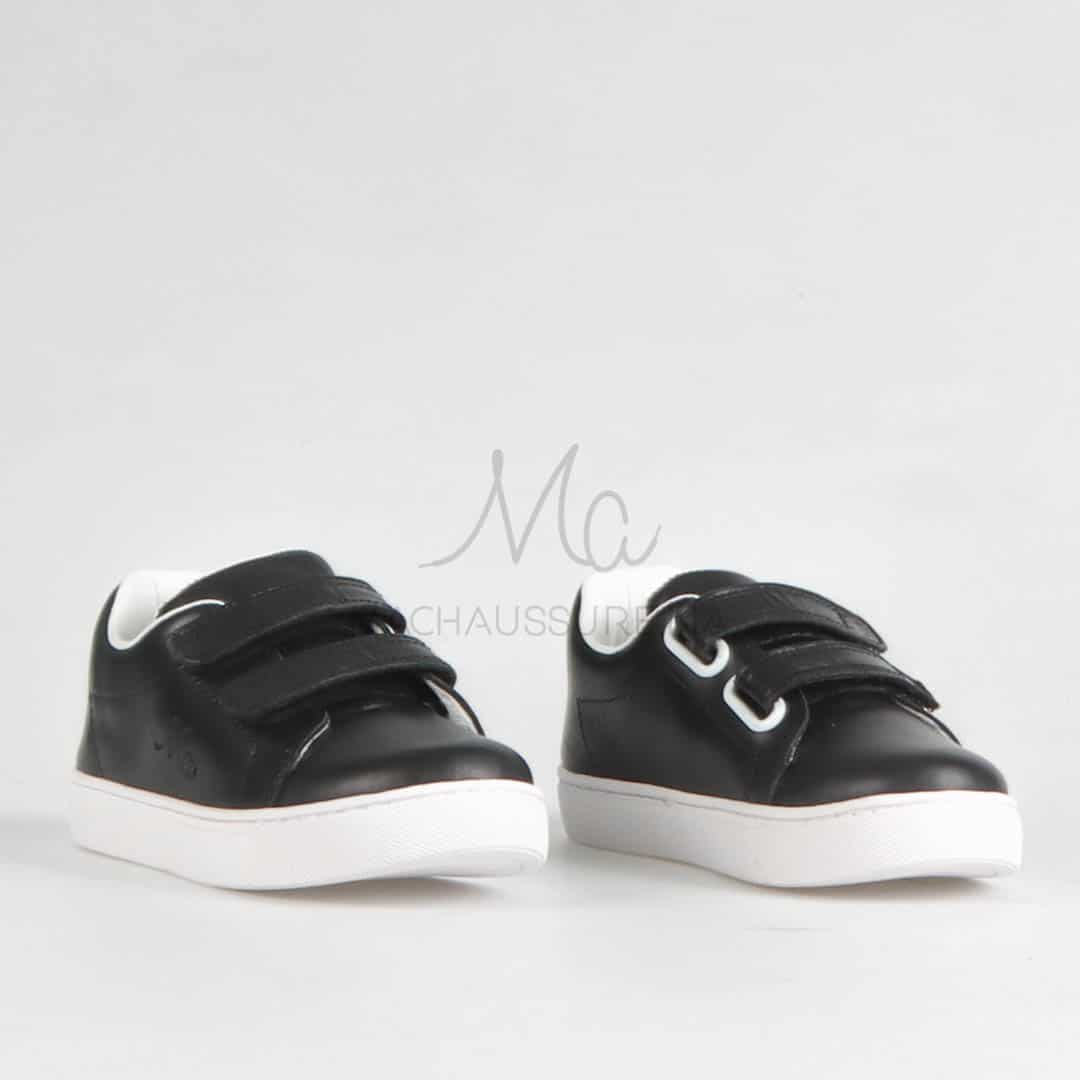 Giovanni - Baskets Enfants en Noir.