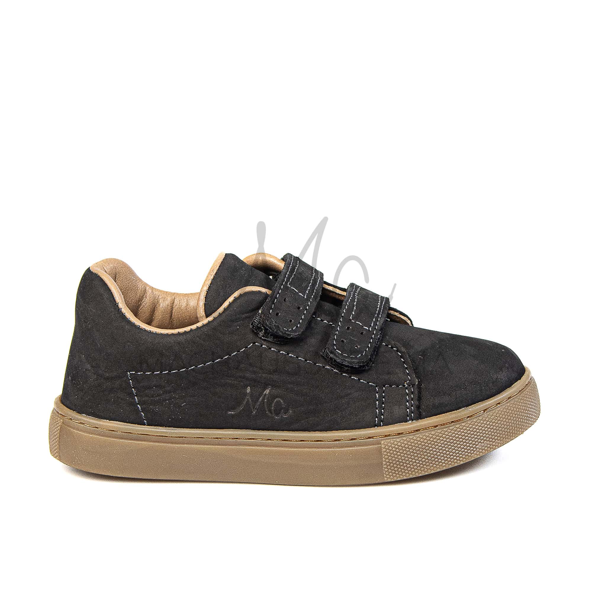 Giovanni - Baskets Enfants en Noir.
