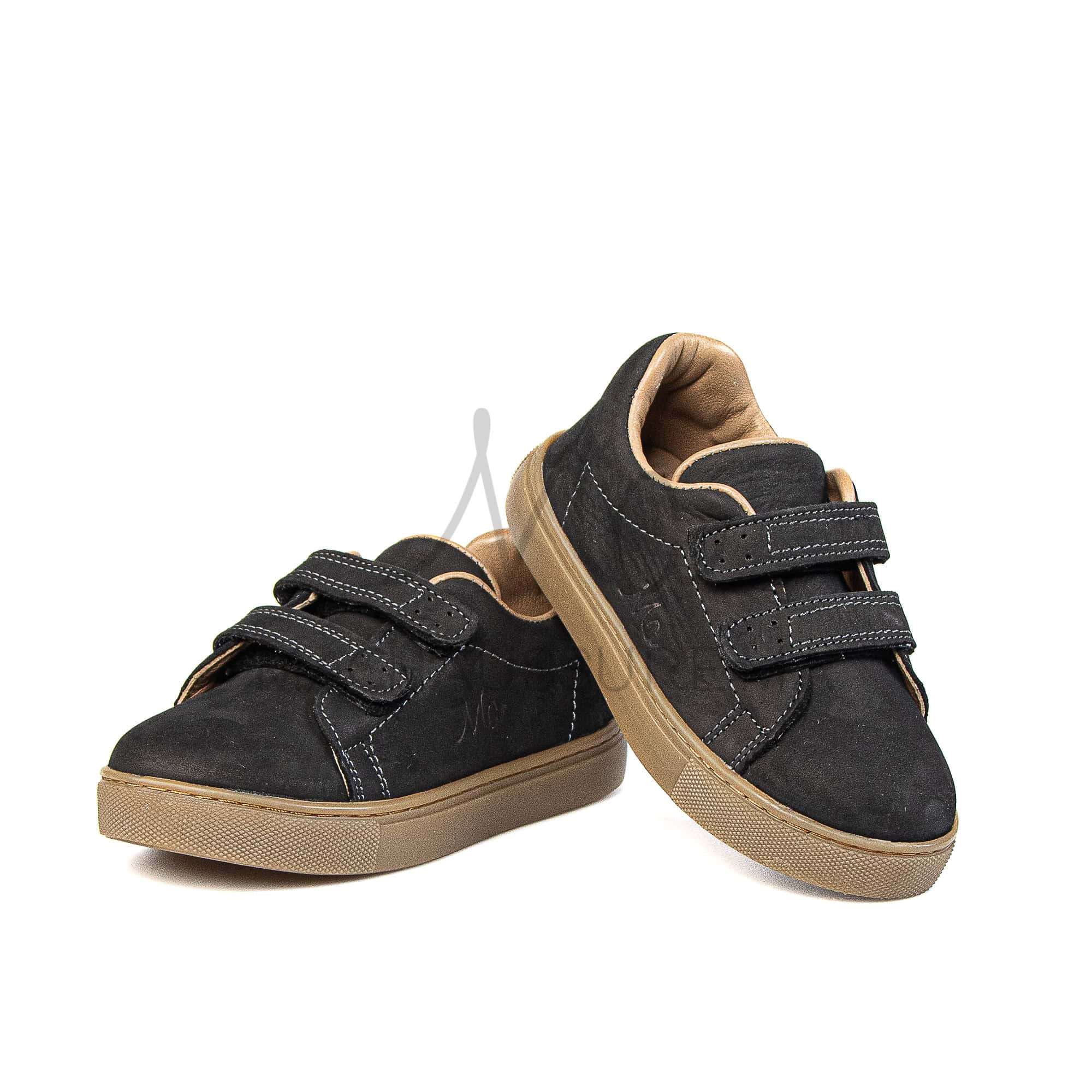 Giovanni - Baskets Enfants en Noir.
