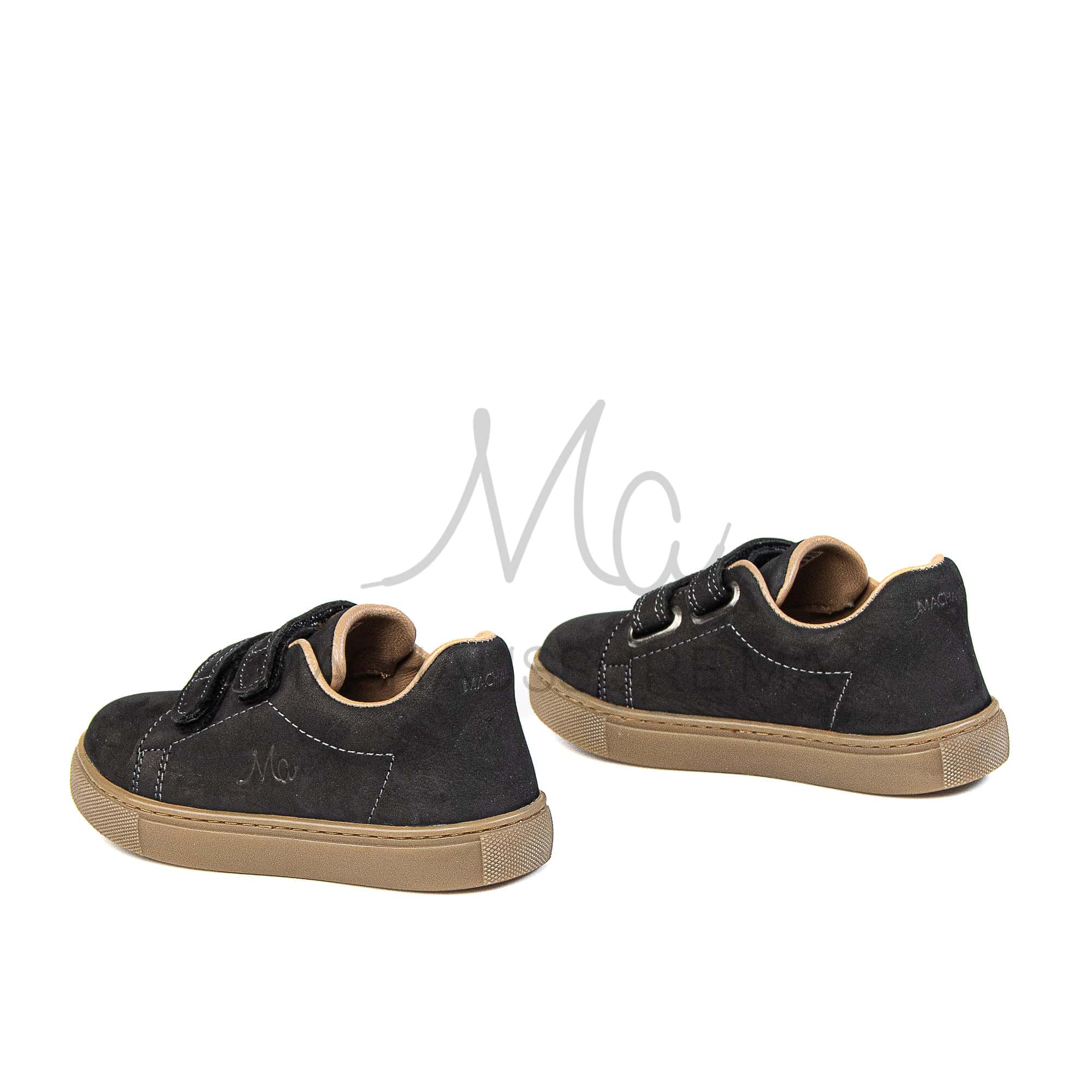 Giovanni - Baskets Enfants en Noir.