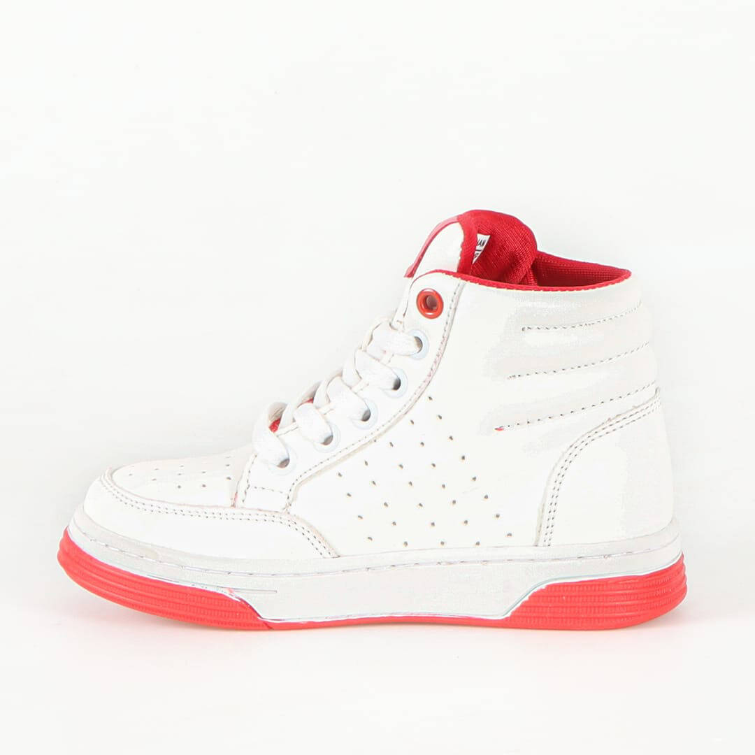 Roy - Baskets enfants en Rouge.