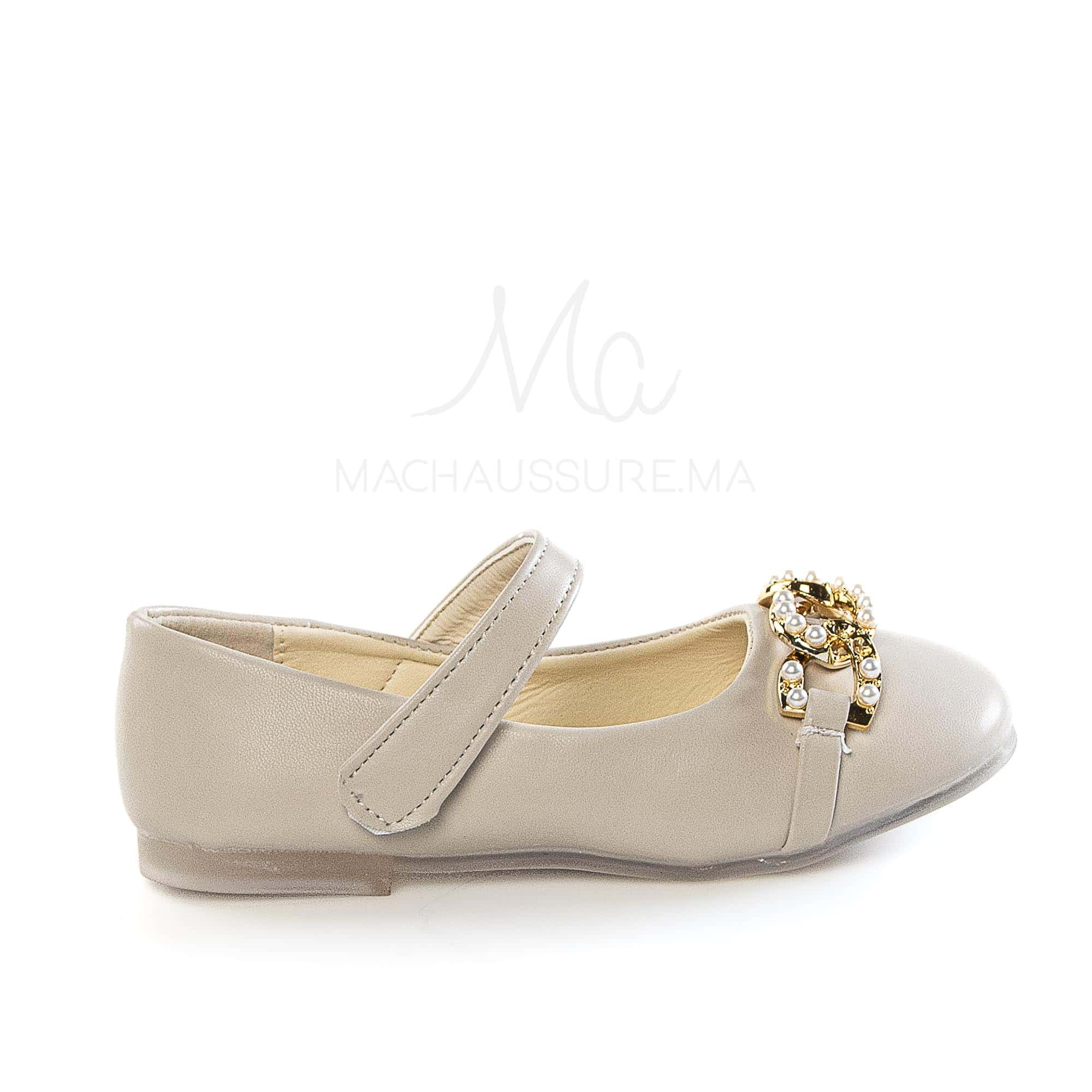 Alvize – Ballerines pour fille en Beige.