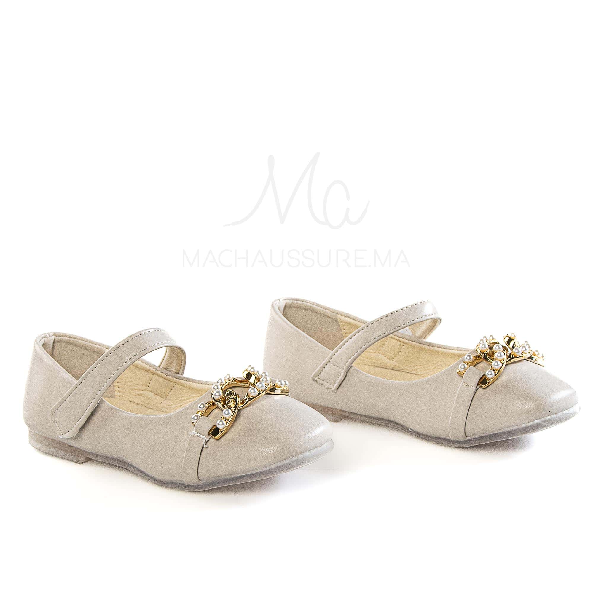 Alvize – Ballerines pour fille en Beige.