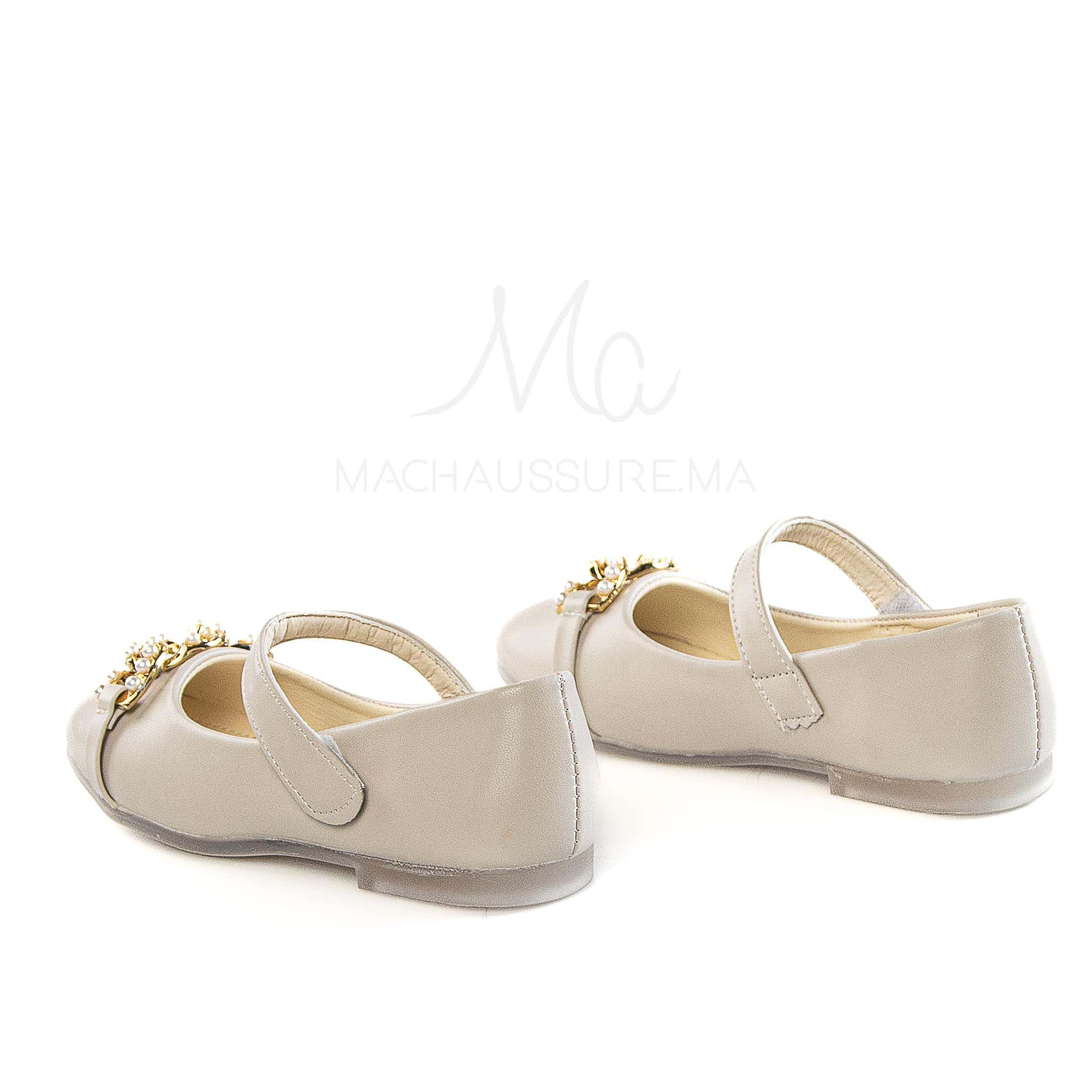 Alvize – Ballerines pour fille en Beige.