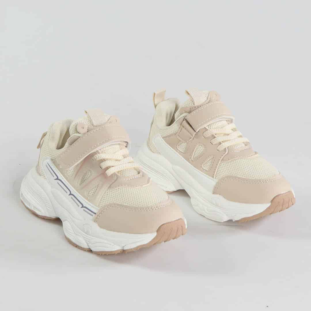 Deniz – Baskets enfants en Beige.