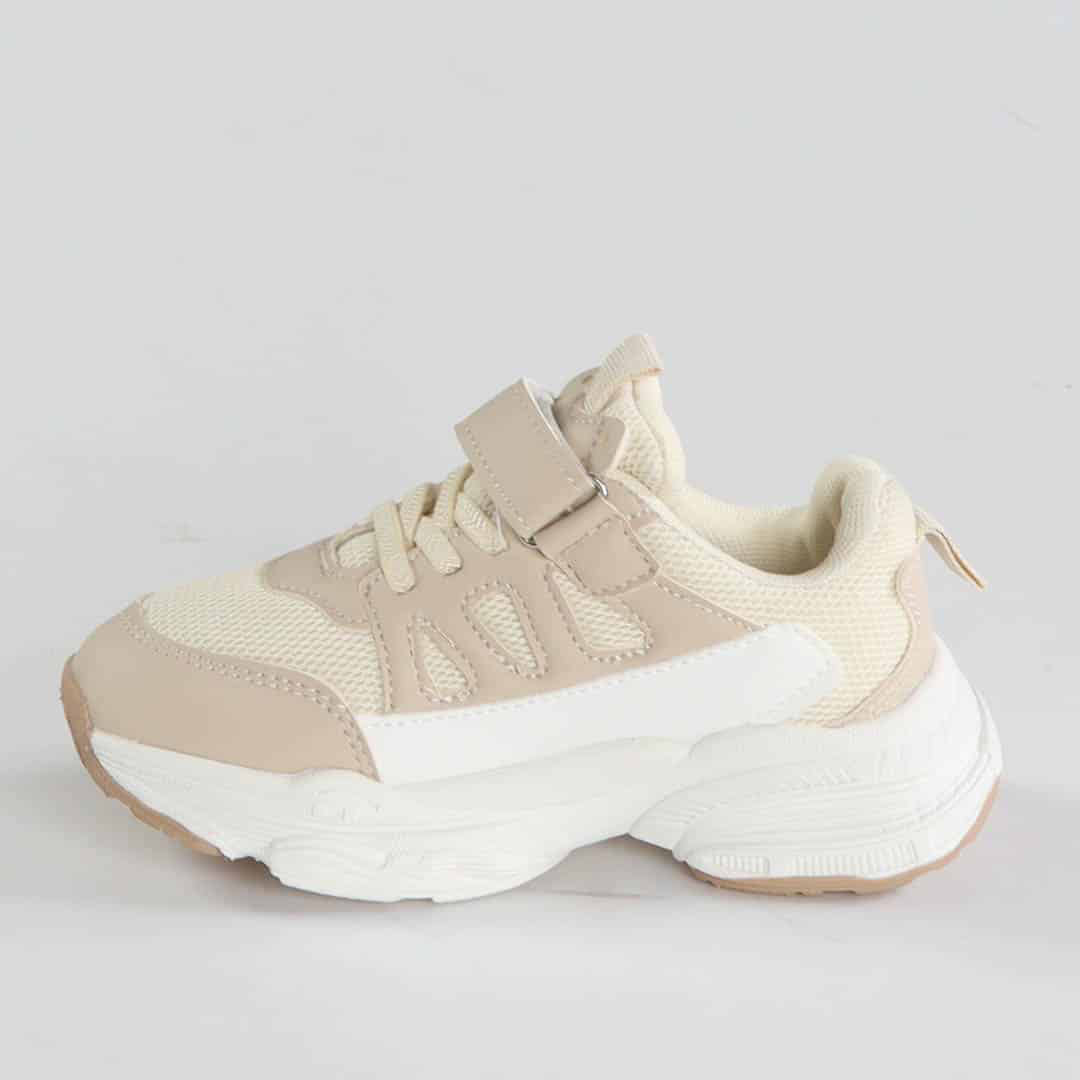 Deniz – Baskets enfants en Beige.