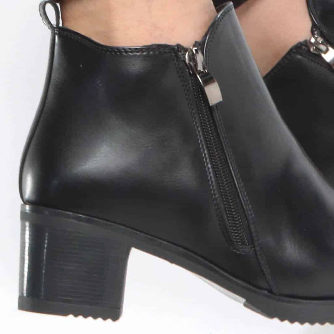 Elise Bottines à talon- Noir.