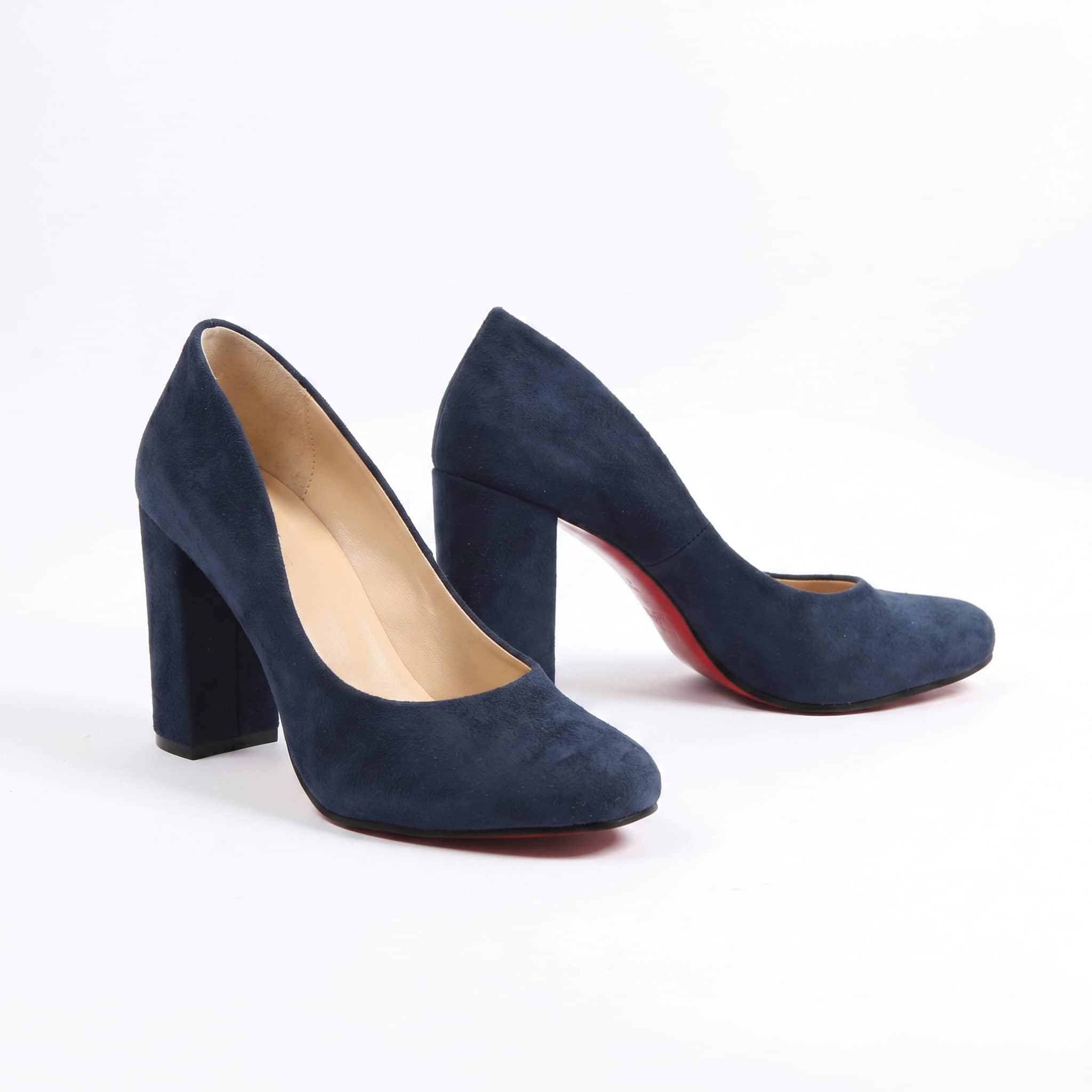 Classy Escarpin à Talon - Bleu Marine.