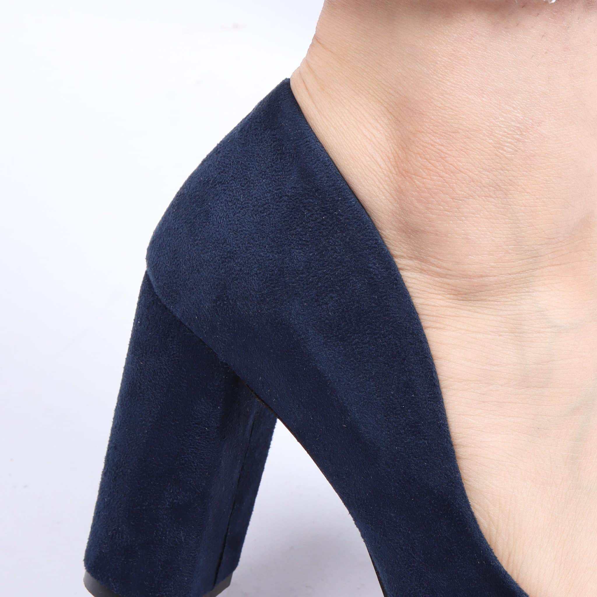 Classy Escarpin à Talon - Bleu Marine.