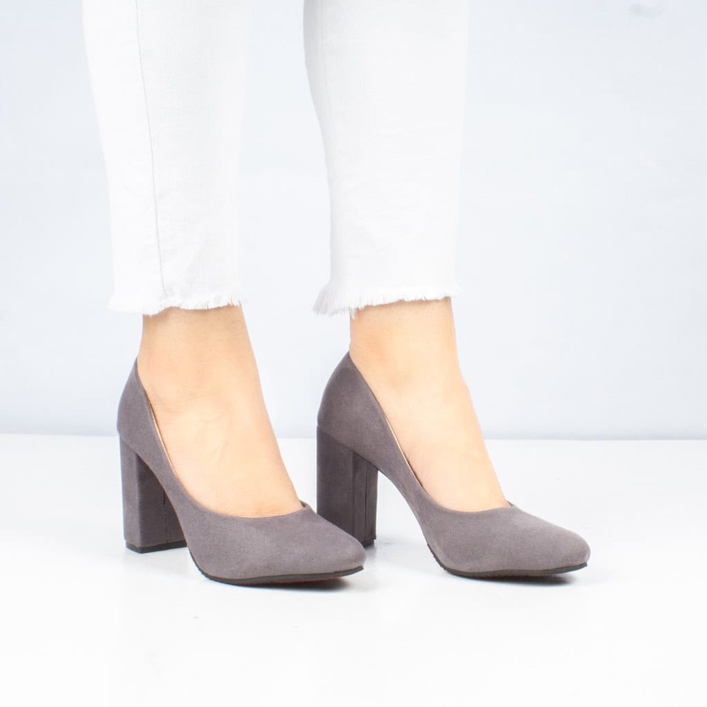 Classy Escarpin à Talon - Gris.