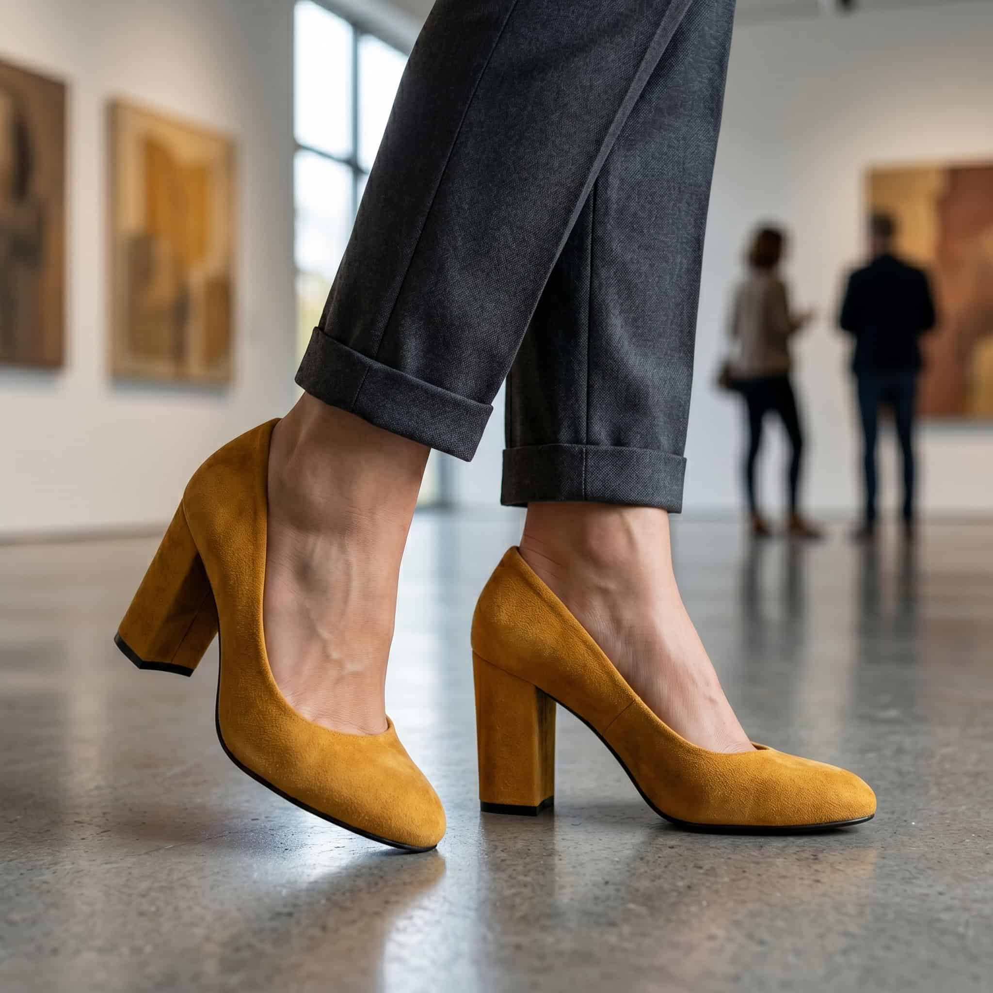 Classy Escarpin en Jaune.
