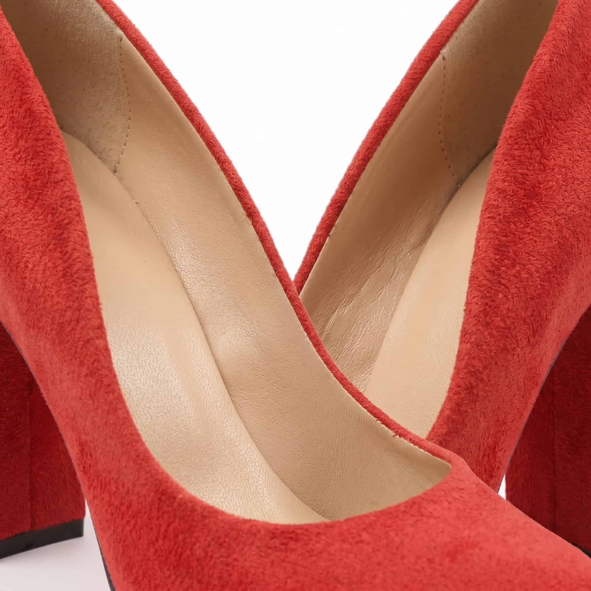 Classy Escarpin à Talon- Rouge.