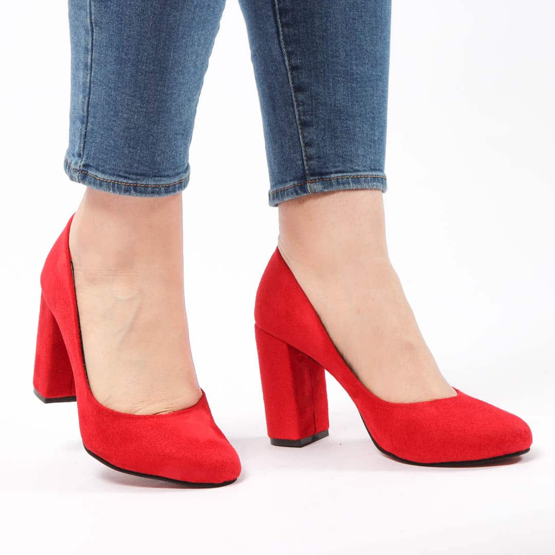 Classy Escarpin à Talon- Rouge.