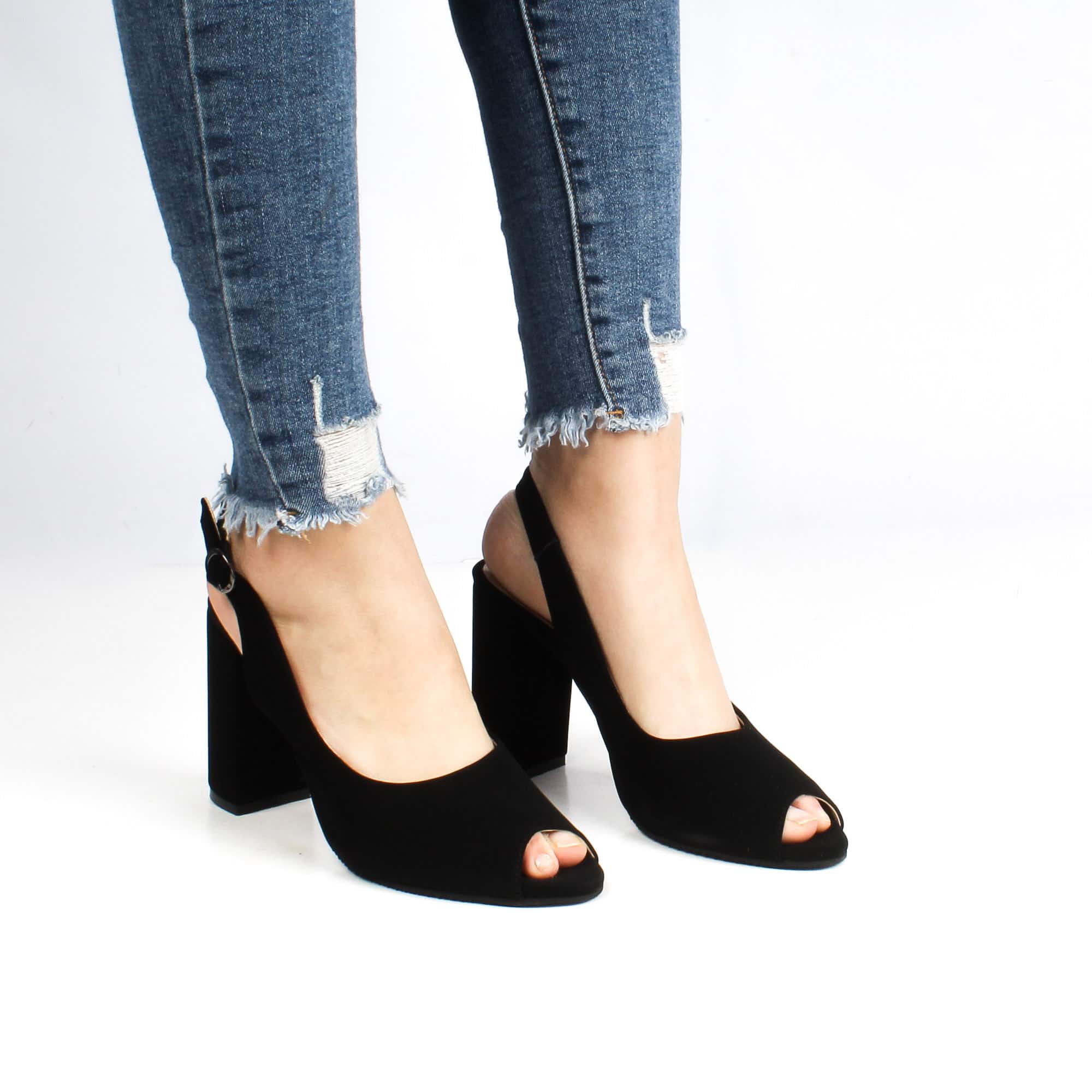 NYX - Sandales à talons - Noir.