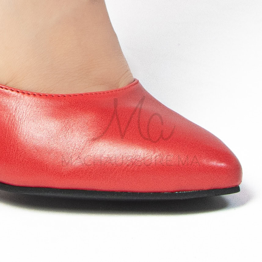 Lofty Escarpin à Talon – Rouge.