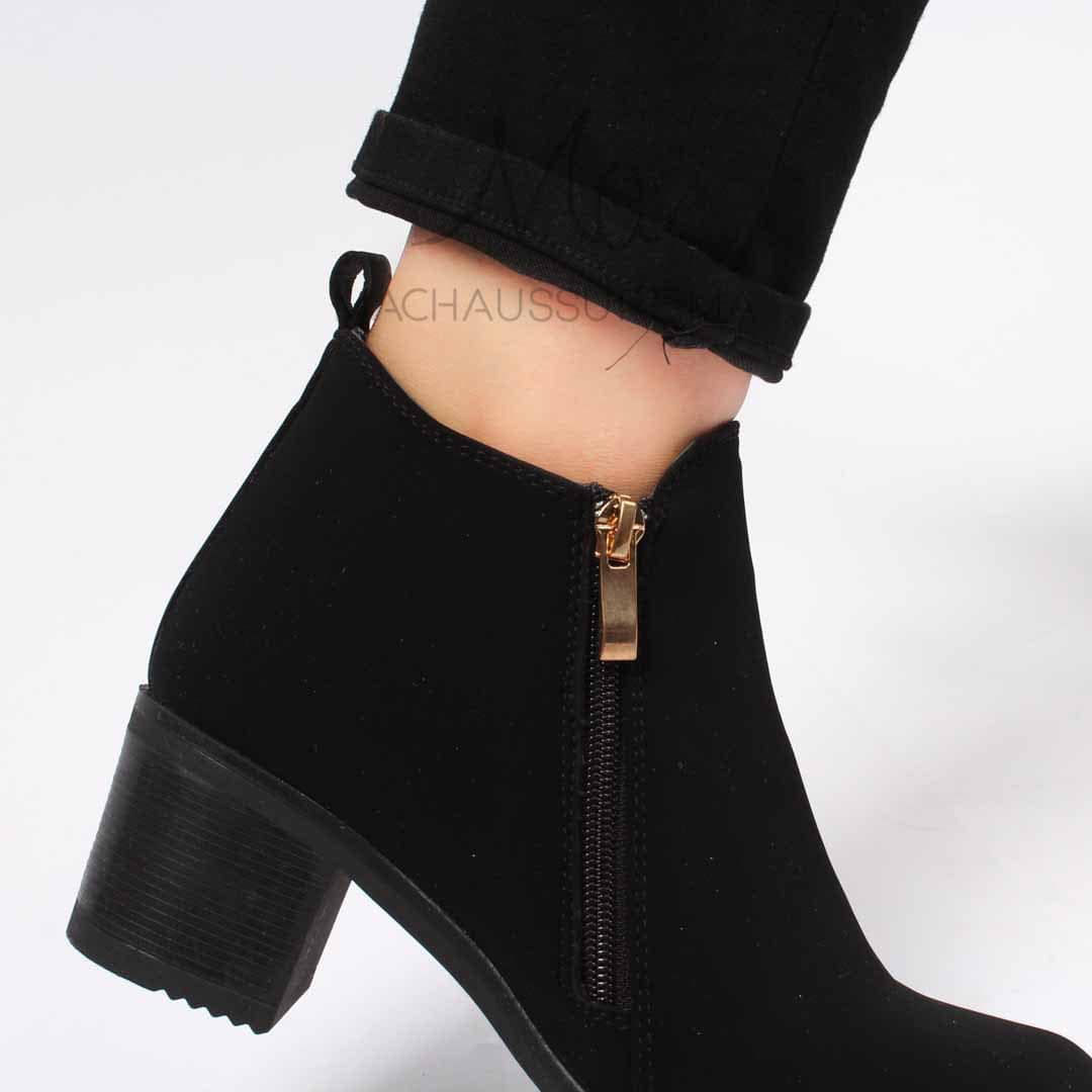 Elise Bottines à talon - Noir.