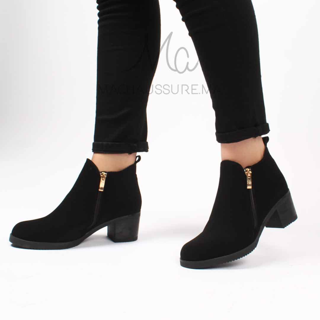 Elise Bottines à talon - Noir.