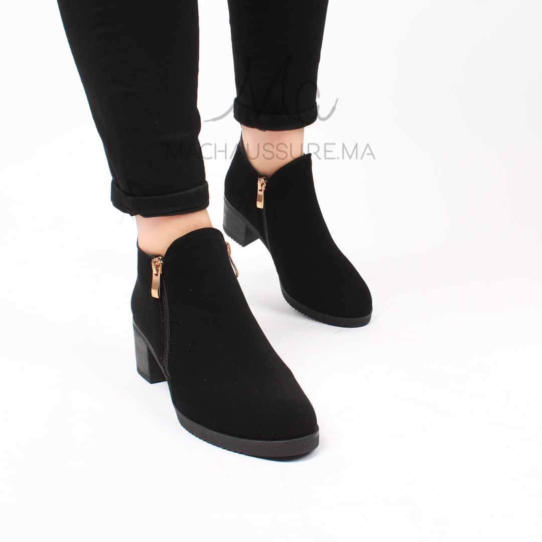 Elise Bottines à talon - Noir.