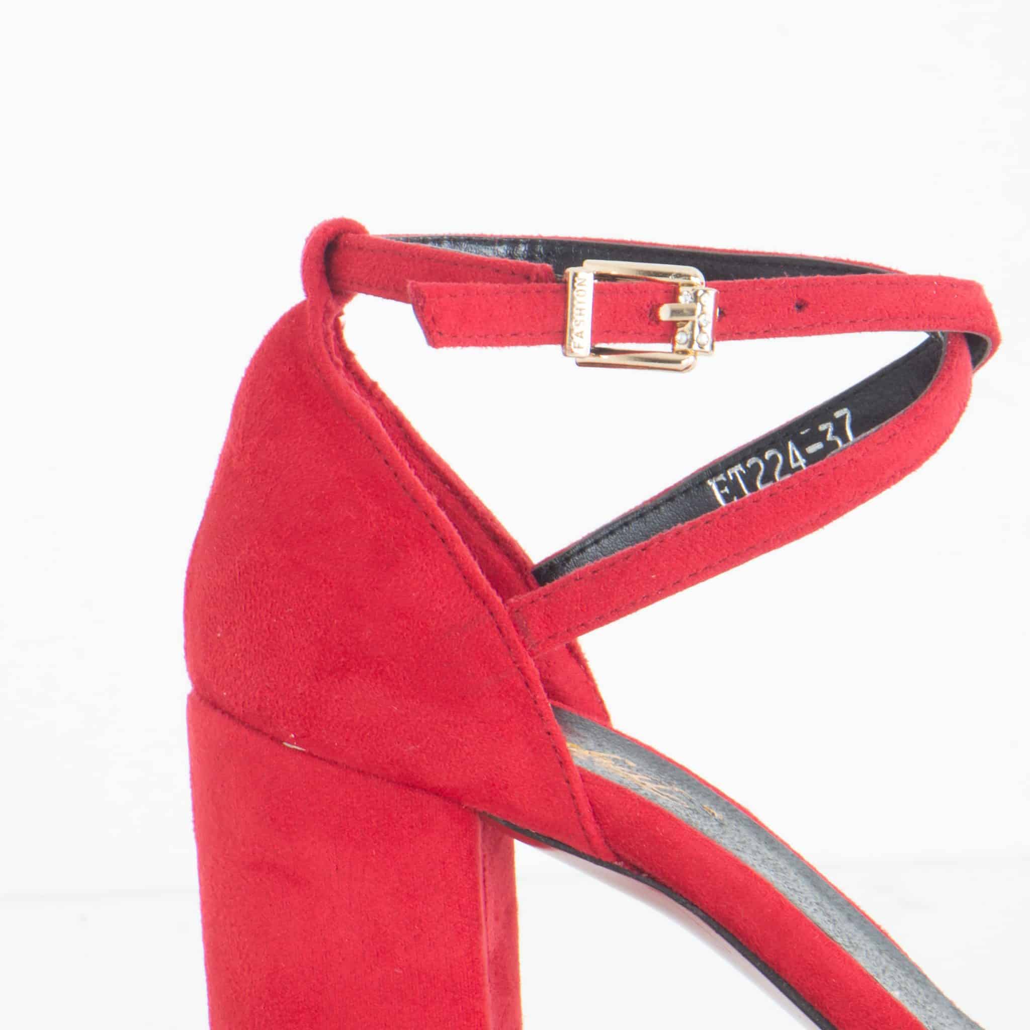 Dalia - Sandales à talon - Rouge.