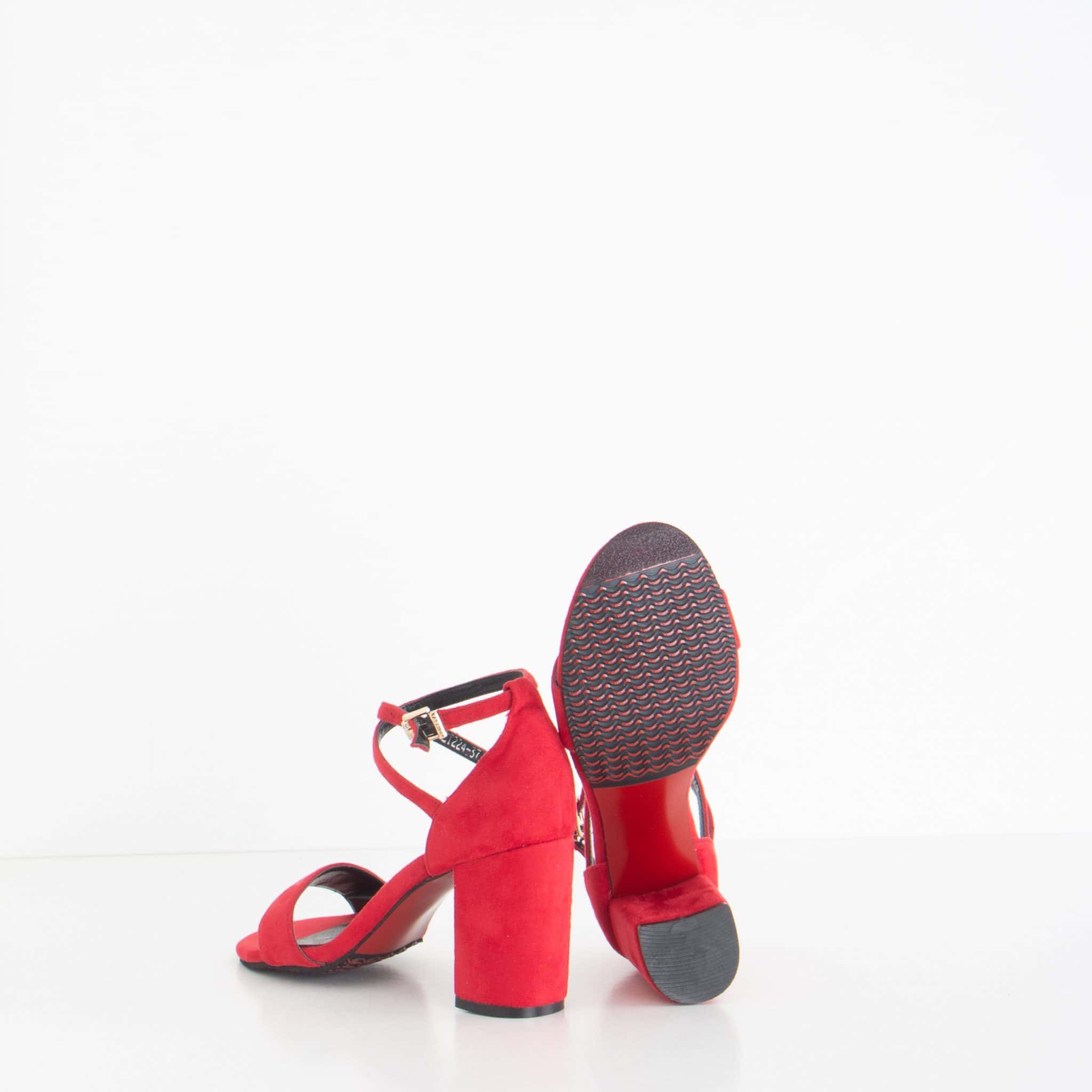 Dalia - Sandales à talon - Rouge.