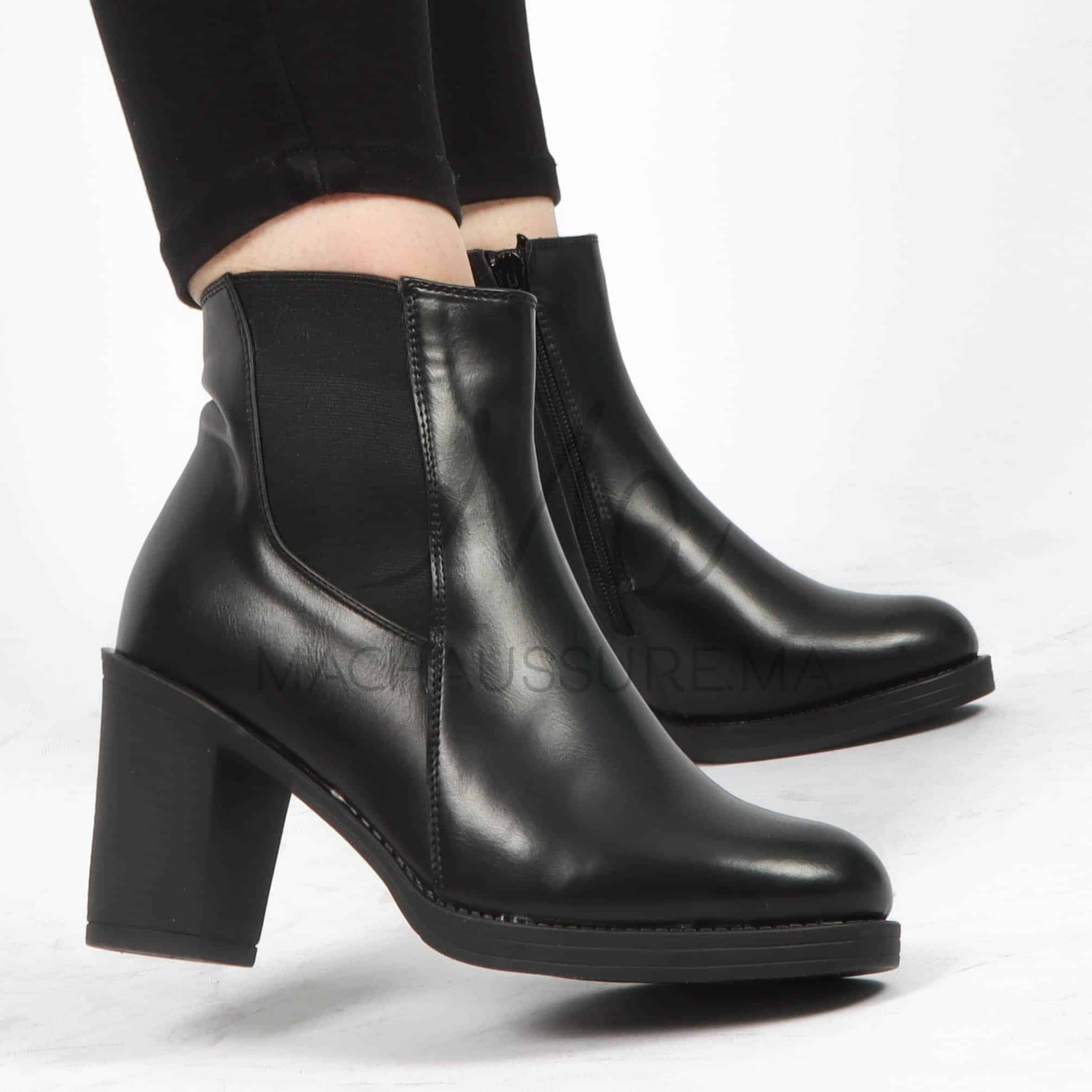 Chuky Heel bottines - Noir.