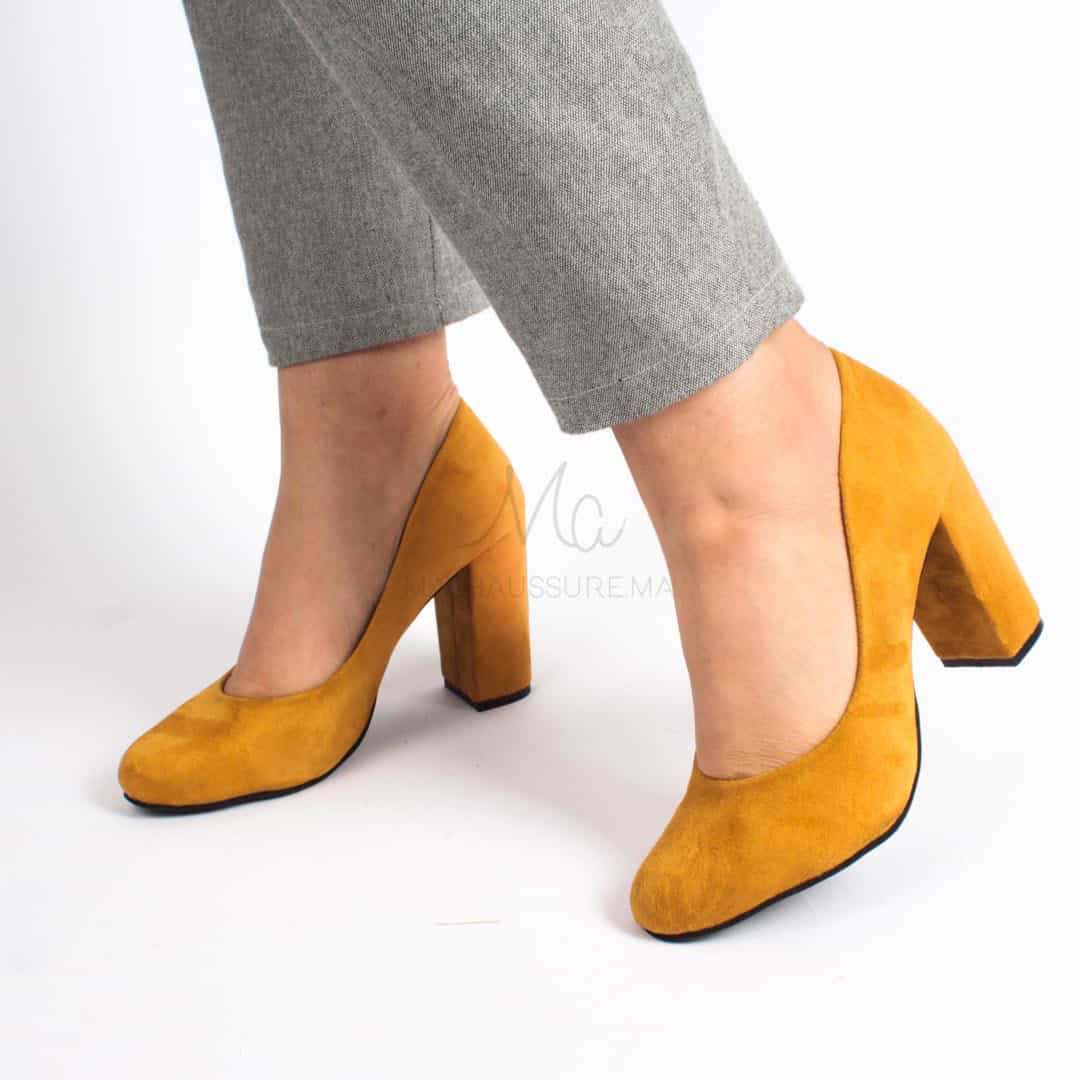 Classy Escarpin en Jaune.