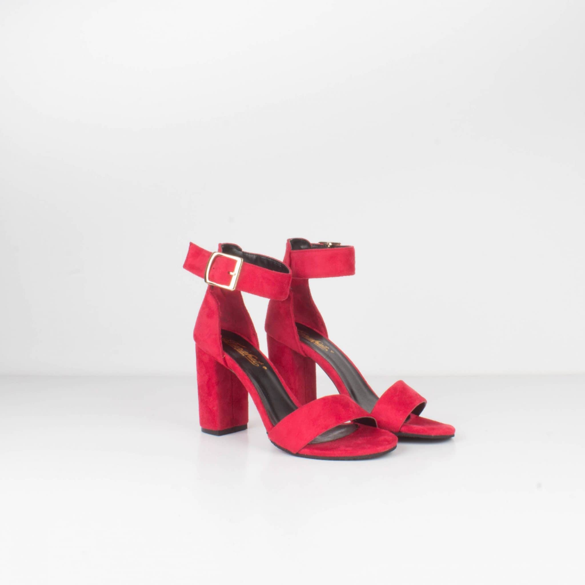 Velluto - Sandales à talon - Rouge.